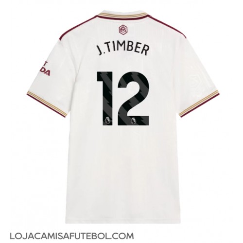 Camisa de Futebol Arsenal Jurrien Timber #12 Equipamento Alternativo 2025-26 Manga Curta
